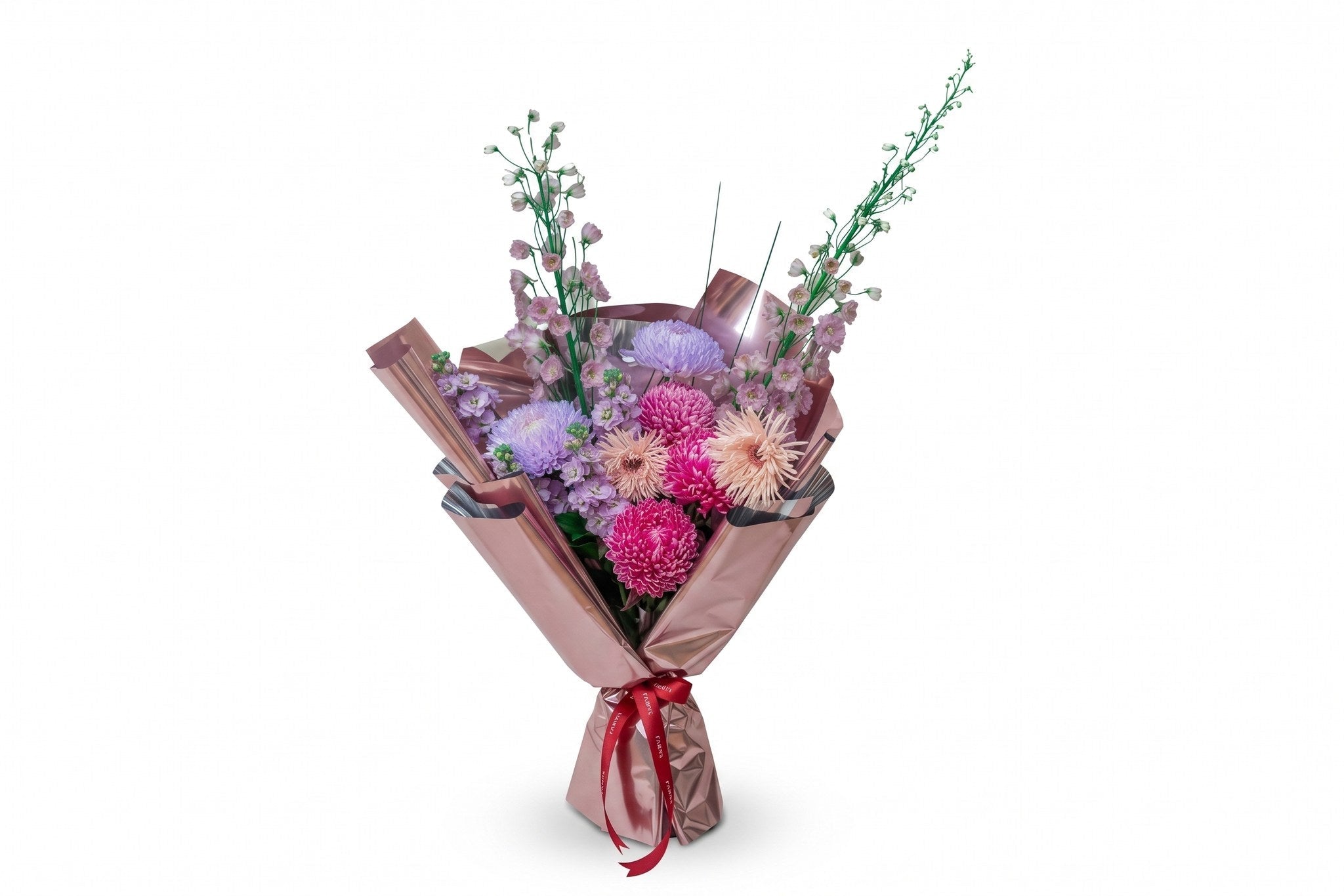 Violet Elegance hand-tied bouquet by FLORAL